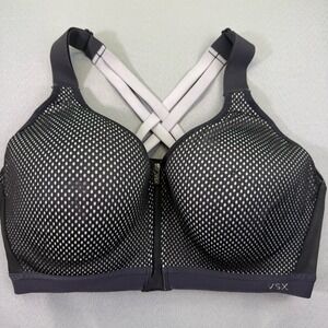 VICTORIA'S SECRET Women's Sport Bra 36DD Black Athletic Running Jogging